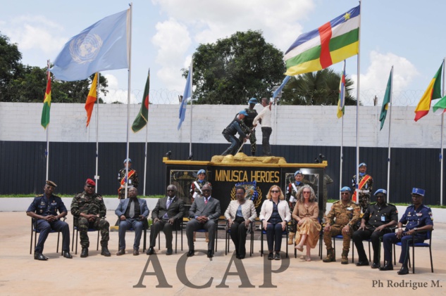 Célébration en différé en RCA de la Journée internationale des casques bleus