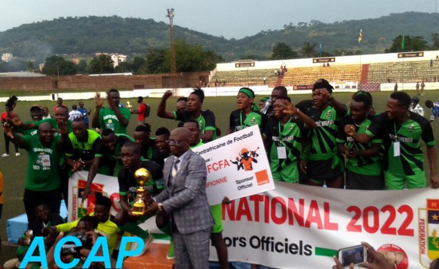 Le club Olympique Réal de Bangui sacré champion national 2022
