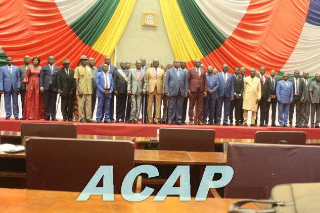 Installation officielle des membres du comité  de rédaction  de la nouvelle constitution centrafricaine