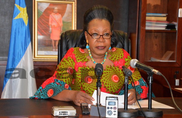 La Présidente de la Transition, Catherine Samba Panza confirme le choix de Mahamat Kamoun au poste du Premier Ministre, Chef du gouvernement