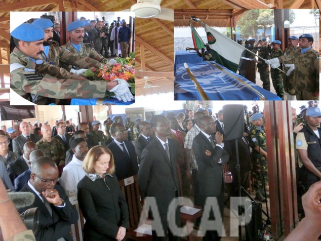  Condoléances du gouvernement centrafricain aux deux vaillants soldats des casques bleu tombés sur le champ d’honneur