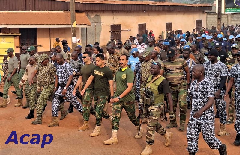 La grande marche olympique des forces de défense centrafricaines, des forces de la MINUSCA et des forces de l’EUTM