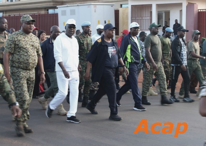 Commémoration du 63e anniversaire de l'Armée Centrafricaine autour d'une marche sportive