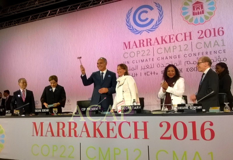Le nouveau président élu de la COP22 préconise un soutien sans faille aux pays vulnérables