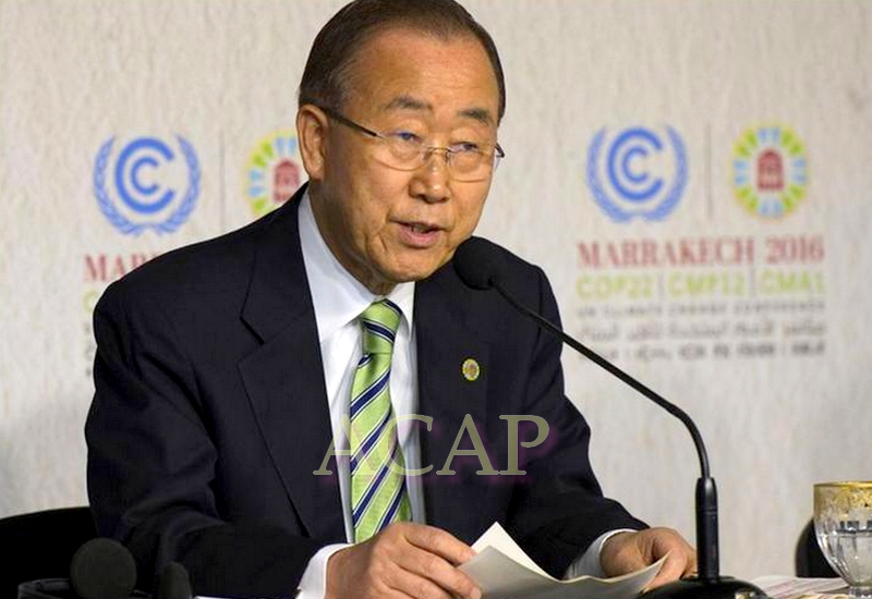 Bank-Ki-Moon appelle les leaders mondiaux à renforcer la réduction des émissions de gaz à effet de serre