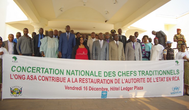 Le  Premier Ministre  Simplice Mathieu Sarandji s’engage à restaurer l’autorité des chefs traditionnels