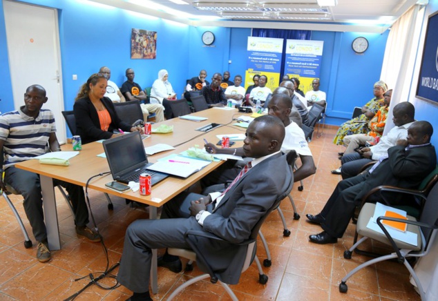 Vue partielle des participants centrafricains à la visioconférence