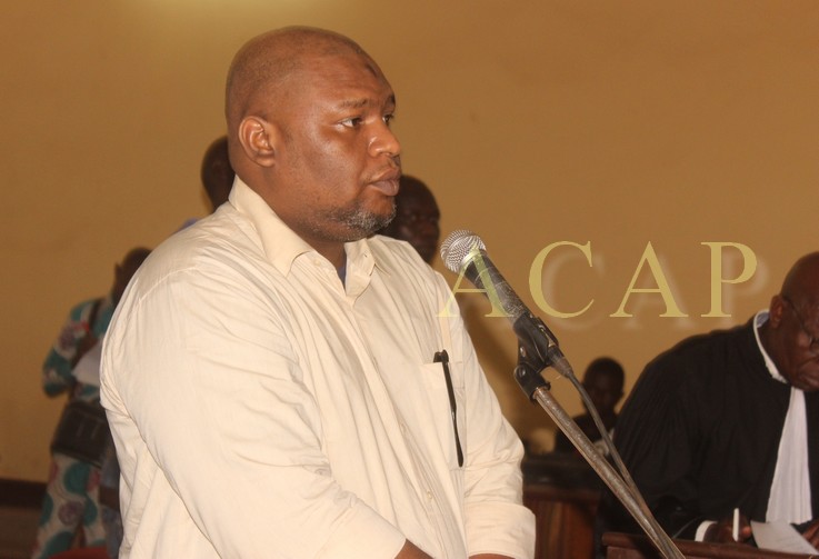 Youssouf Ahamat devant les assises, le jeudi 22 février à Bangui