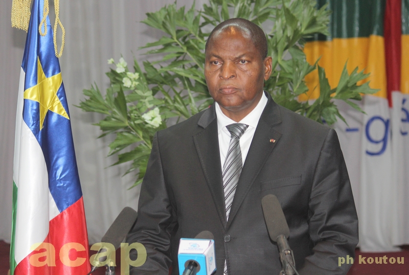 Le président de la République, Faustin Archange Touadéra