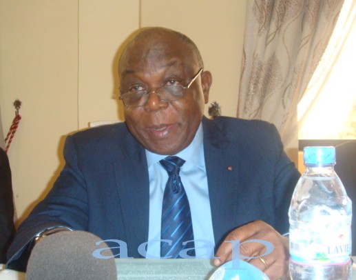 Le ministre des Mines, Léopold Mboli- Fatrane