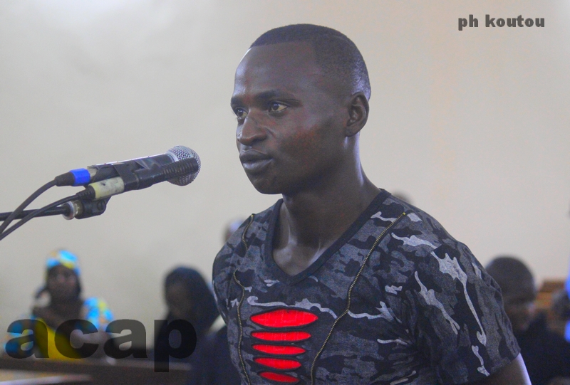 Wilfried-Miguel Epoua devant ses juges, le 23 juillet 2018 à Bangui
