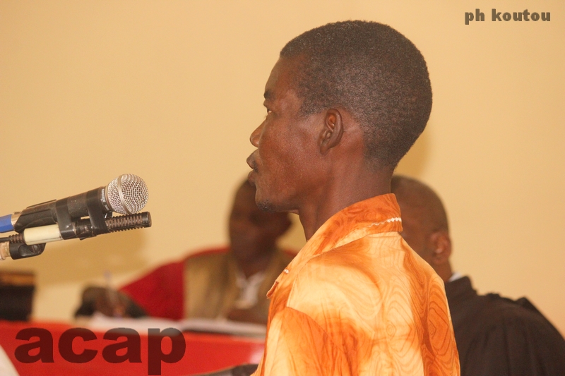 Guy-Vincent Boymana devant la barre de la Cour criminelle de Bangui