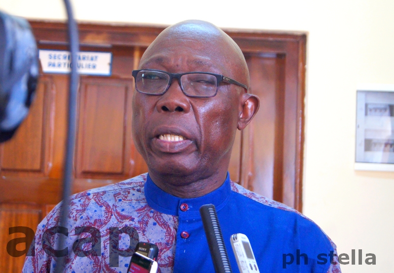 Le ministre de l'Economie, Félix Moloua