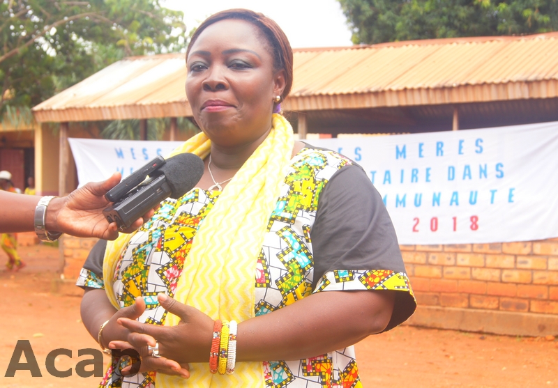 La ministre de la Promotion de la femme, de la Famille, et de la Protection de l’Enfant, Aline Gisèle Pana