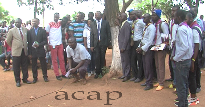 Célébration au Lycée Barthélemy Boganda de Bangui du 10ème anniversaire de planting arbre  
