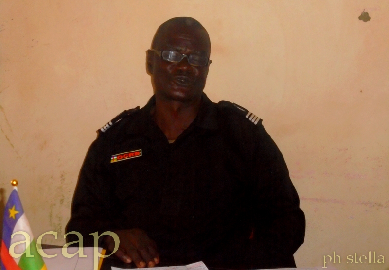 le commandant  Jean Yves Baba-Kangui, de l'OCRB de Ngouciment