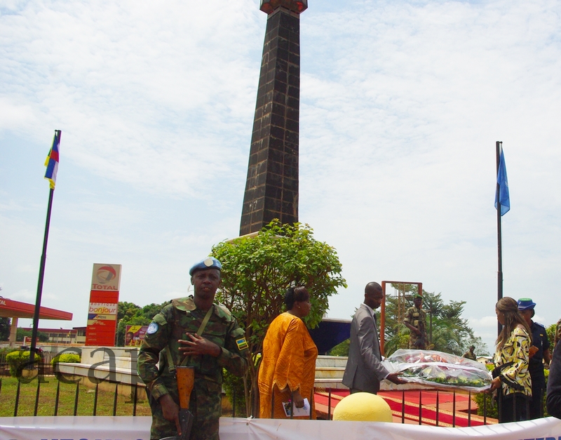 Le monument des Martyrs, vendredi 18 janvier à Bangui