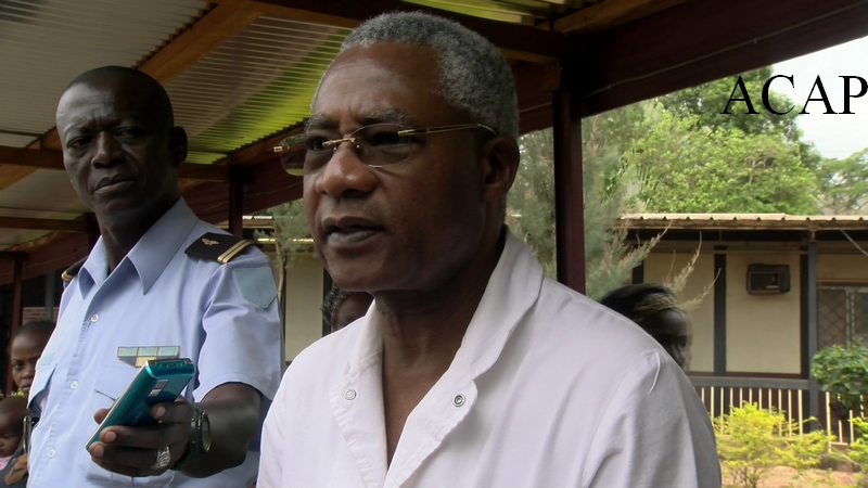 Le professeur Gody, directeur du complexe pédiatrique de Bangui
