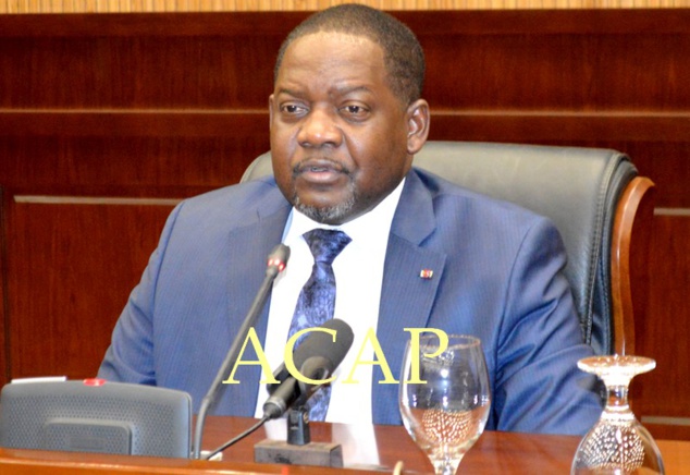 Le Premier-ministre, Firmin Ngrébada (archives ACAP)