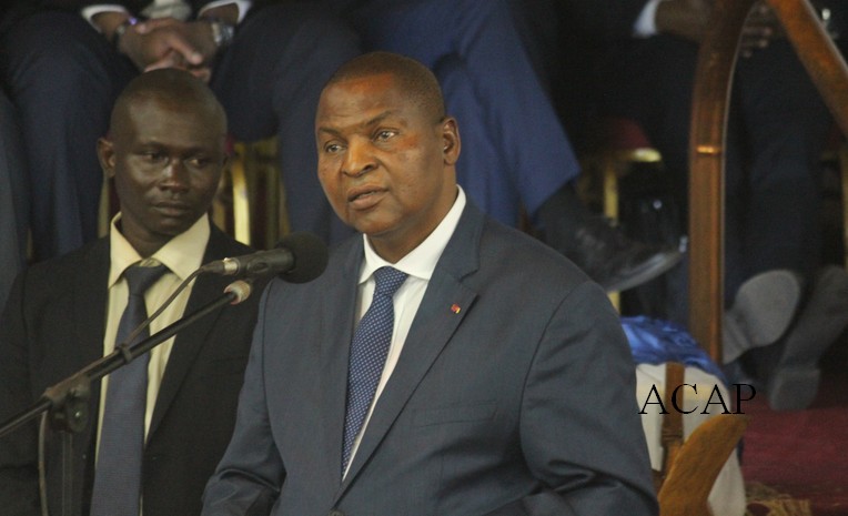 Le président de la République Faustin Archange Touadéra (archives ACAP)