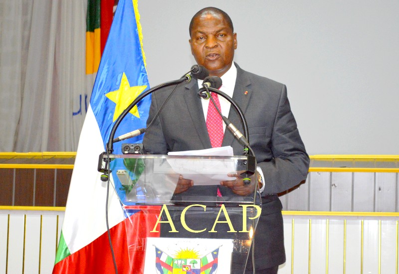 Le Président de la République Faustin-Archange Touadéra