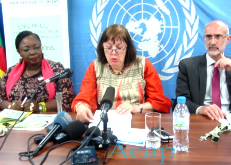 La Représentante spéciale Virginia Gamba  lance la campagne de sensibilisation « Agir pour protéger les enfants » à Bangui