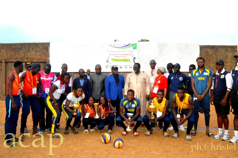 Les dirigeants de Beach-Volley et les athlètes