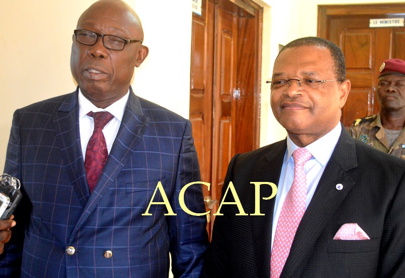 MM. Félix Moloua et Fortunato Ofa Mbo Nchama,