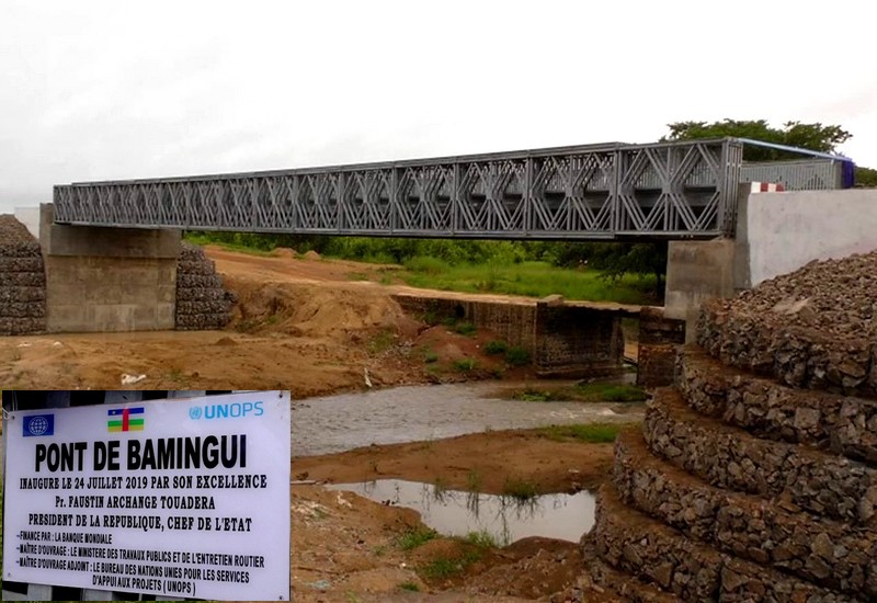 Le pont sur le Bamingui dans le Bamingui Bangoran