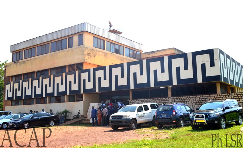 Le ministre Kazagui lance les travaux de réhabilitation du bâtiment de la télévision centrafricaine