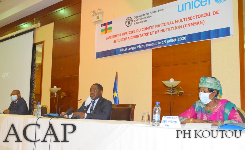 Lancement à Bangui du comité national multisectoriel de sécurité alimentaire et de nutrition