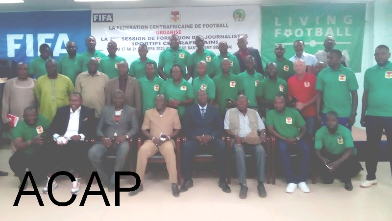 Des journalistes sportifs  centrafricains en  session de formation