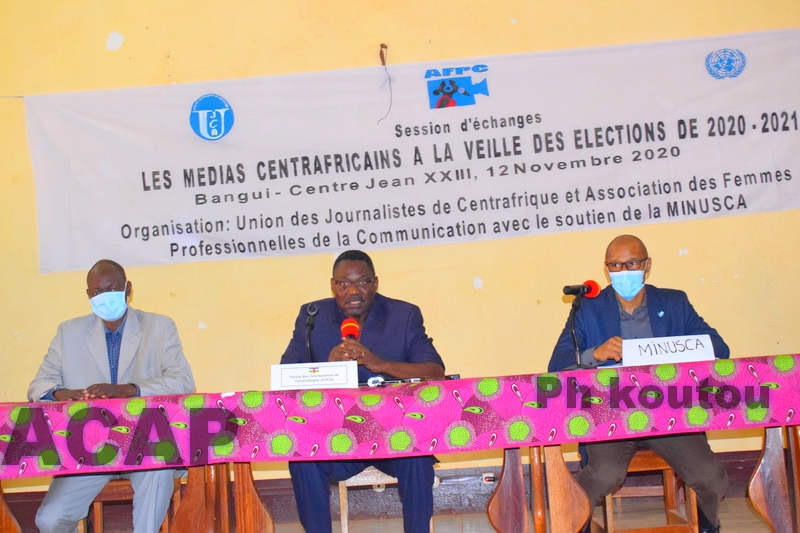 Session d’échanges des médias centrafricains à la veille des élections