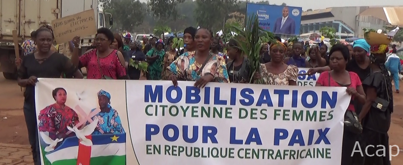 Les femmes centrafricaines se mobilisent pour une élection apaisée