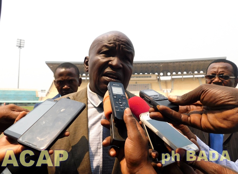 L’aire de jeu du complexe sportif Barthélémy Boganda aménagée par la Fédération centrafricaine de footbal