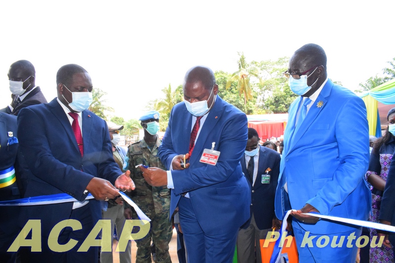 Inauguration d’un immeuble dénommé l’Hôtel des impôts à Bangui