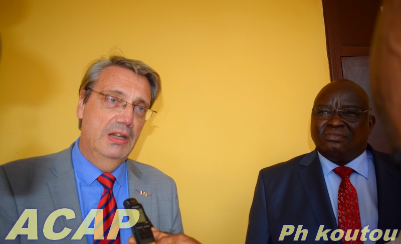 Le Ministre de la Justice s’entretient avec l’Ambassadeur de France en Centrafrique