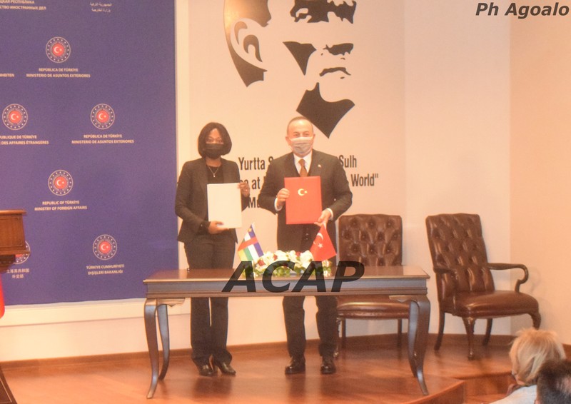  Signature des accords de coopération bilatérale entre la République Centrafricaine et la Turquie