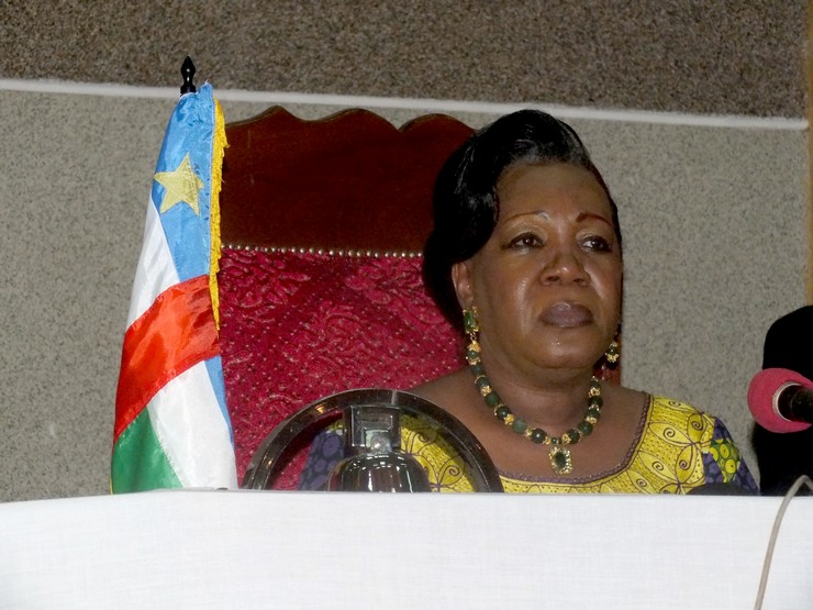 Le Chef de l’Etat de Transition, Mme Catherine Samba-Panza s’engage à appliquer la résolution 1325