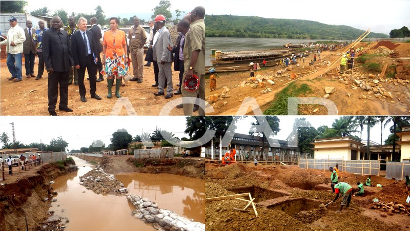 Les cinq grands chantiers financés par l’Union Européenne à Bangui