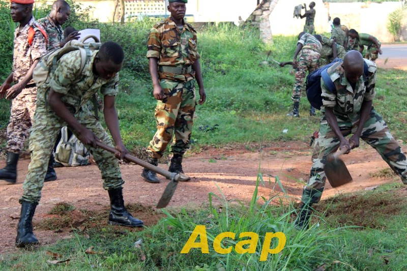 Les Forces Armées Centrafricaines poursuivent la lutte contre l'insalubrité