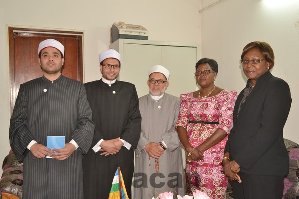 Le Chef de la délégation du Conseil des Sages Musulmans venue d’Egypte, Mohammad Jemeiaa exhorte les deux communautés à promouvoir  les valeurs de vivre ensemble pour l’édification de la Centrafrique