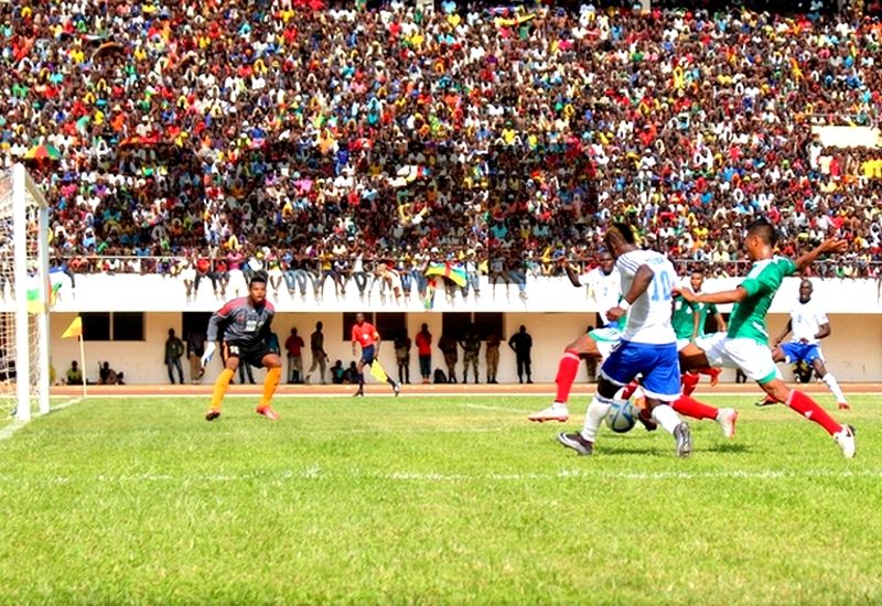 L’équipe de football de la République Centrafricaine bat celle de Madagascar sur le score de 2 contre 1