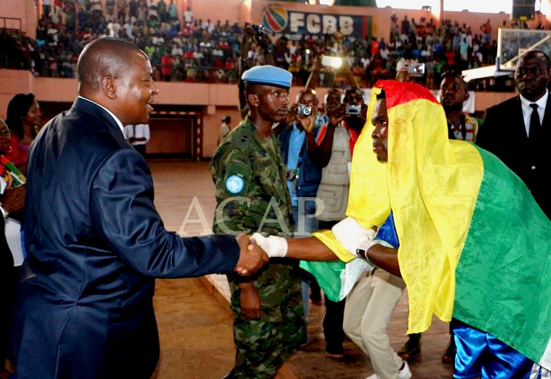 Faustin-Archange Touadéra se réjouit de la forte mobilisation des Centrafricains autour du tournoi de boxe de la zone 3