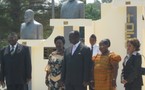 Inauguration à Bangui d'un espace baptisé "Jardin du cinquantenaire"