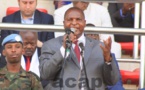 Le Président Faustin Archange Touadera assiste à la finale de la Coupe de la cohésion sociale