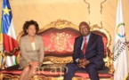 Arrivée à Bangui de Michaëlle Jean, la Secrétaire générale de l’Organisation Internationale de la Francophonie