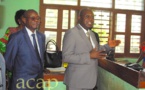 Le Premier ministre Simplice Mathieu Sarandji  visite le centre de correction des épreuves du baccalauréat 