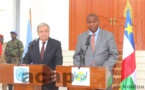 Le Président Faustin-Archange Touadéra s'entretient avec le Secrétaire général de l'ONU, Antonio Guterres