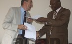 Signature d’une convention  entre l’Agence Centrafricaine de Formation Professionnelle et de l’Emploi et le Crédit Mutuel en Centrafrique
